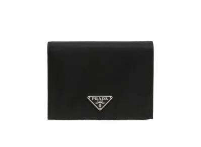 PRADA Nylon Compact Wallet ”Black”
