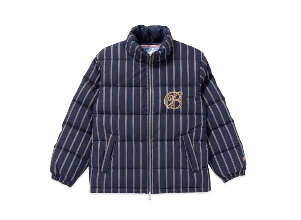 BlackEyePatch B EMBLEM STRIPED FIRST DOWN JACKET "Navy"