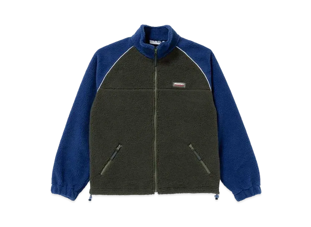 BlackEyePatch BEEZ-EYE-P RAGLAN FLEECE JACKET "Navy/Green"