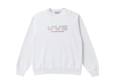 BlackEyePatch VVS RHINESTONE CREW SWEAT "White"
