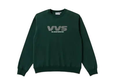 BlackEyePatch VVS RHINESTONE CREW SWEAT "Green"