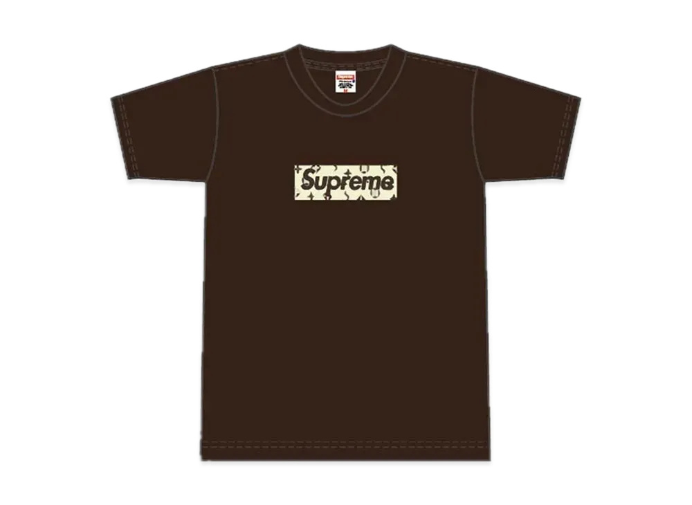 Supreme Vuitton Box Logo Tee "Brown"