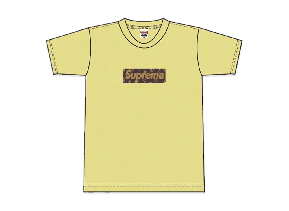 Supreme Vuitton Box Logo Tee "Yellow"
