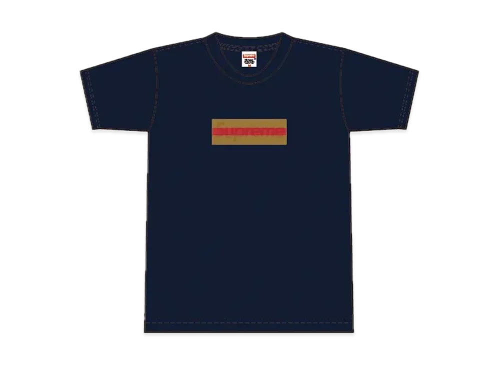 Supreme Gucci Box Logo Tee "Navy"