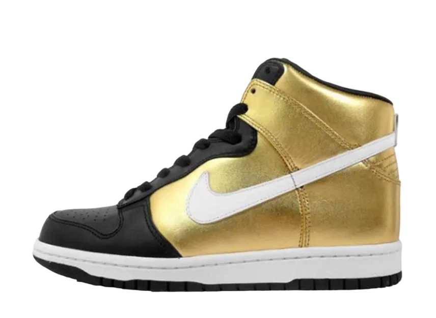 ナイキ ダンク ハイ プレミアム "メタリック Cpld/ホワイト ブラック"