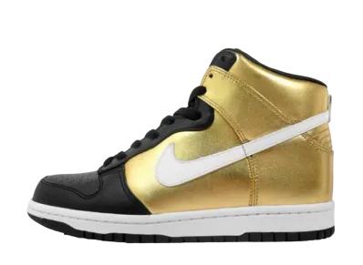 ナイキ ダンク ハイ プレミアム "メタリック Cpld/ホワイト ブラック"