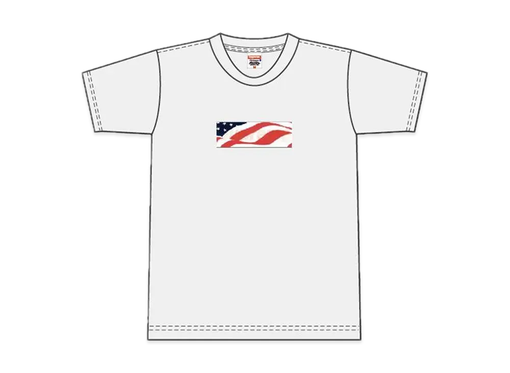 Supreme Patriot Box Logo Tee "White"