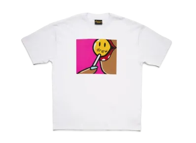 drew house sweet tooth ss tee "White"