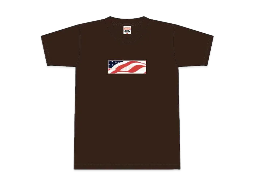 Supreme Patriot Box Logo Tee "Brown"