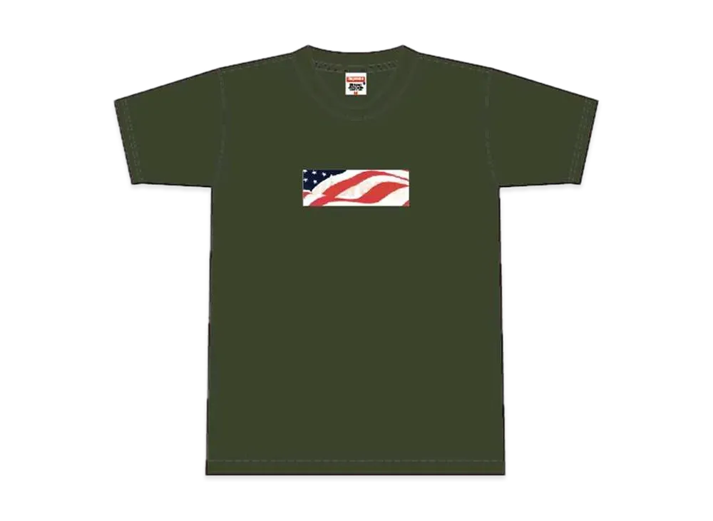 Supreme Patriot Box Logo Tee "Dark Green"