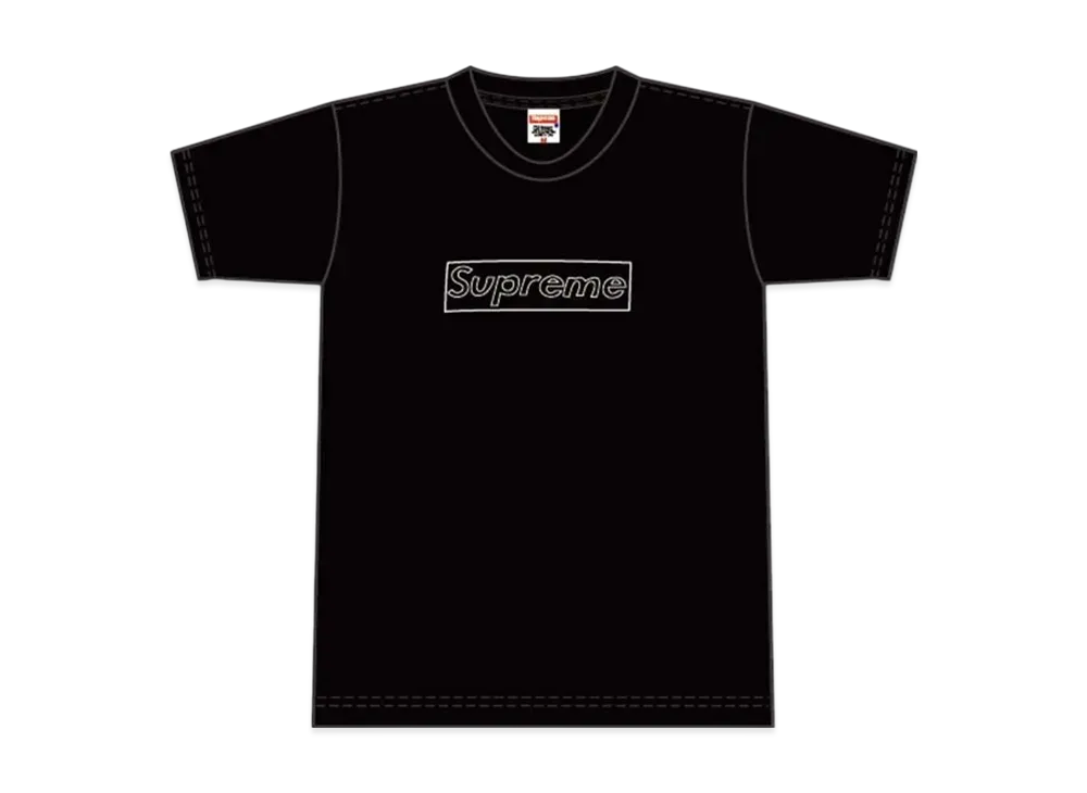 Supreme 2002 Kaws Box Logo Tee "Black"