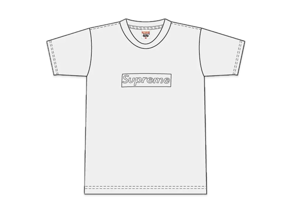 シュプリーム 2002 カウズ ボックス ロゴ Tシャツ "ホワイト"