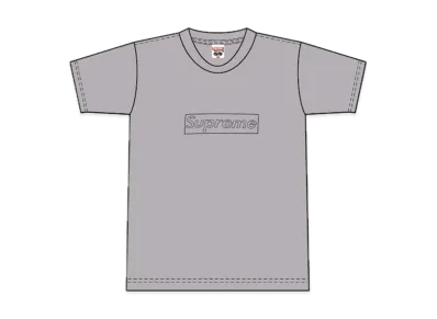 Supreme 2002 Kaws Box Logo Tee "Heather Grey"