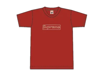 Supreme 2002 Kaws Box Logo Tee "Red"