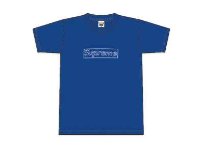 Supreme 2002 Kaws Box Logo Tee "Blue"