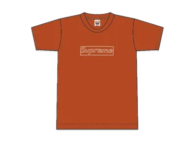 Supreme 2002 Kaws Box Logo Tee "Orange"