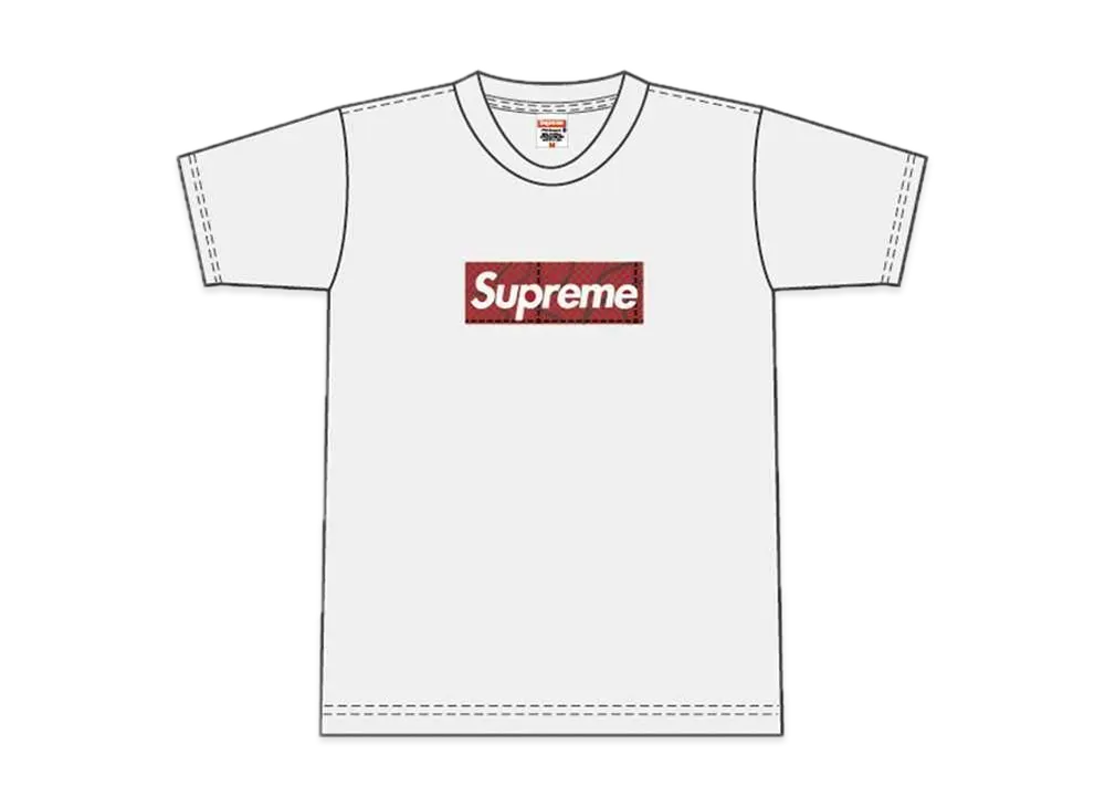 Supreme Snake Skin Box Logo Tee "White"