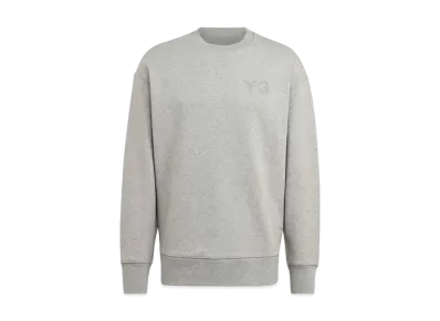ADIDAS Y-3 CLASSIC CHEST LOGO CREW SWEATSHIRT "Medium Grey Heather"