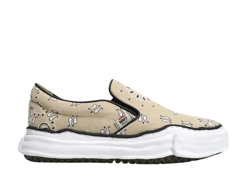 MY Foot Products EXCLUSIVE OG Sole Bandana Slip on Sneaker "Beige"