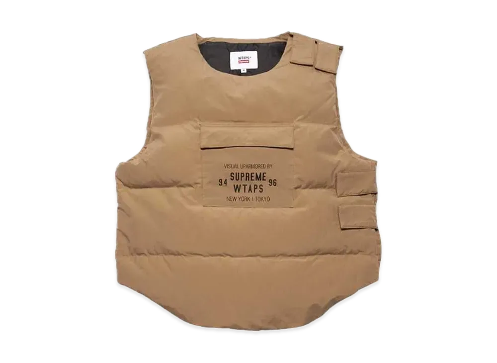 Supreme / WTAPS Tactical Down Vest "Tan/Coyote Brown"
