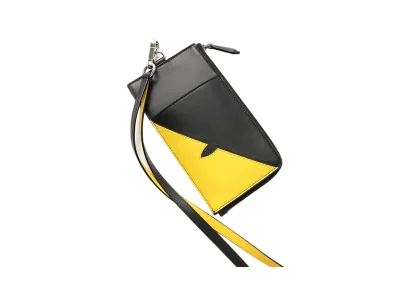 FENDI Phone Case L Bugs Eyes "Black/Yellow"