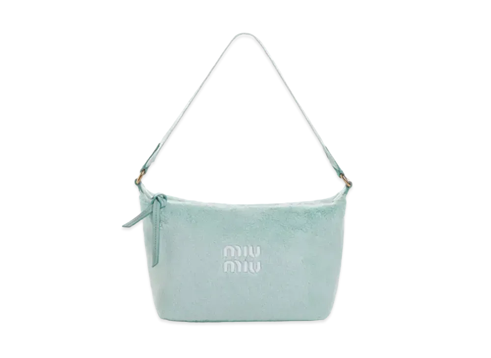 MIU MIU Miu Spirit Terry Cross Mini Bag "Pastel Green"