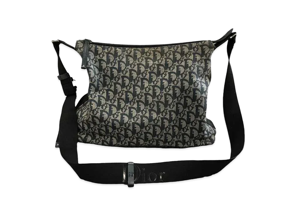 ディオール トロッター ショルダーバッグ "ブラック"