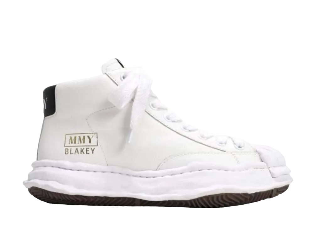 メゾンミハラヤスヒロ ブレイキー OG ソール レザー ハイトップ スニーカー "ホワイト" (A06FW701)