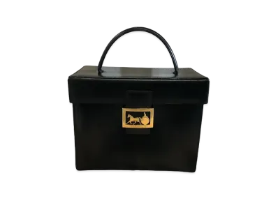 CELINE Vanity Hand Bag "Black"