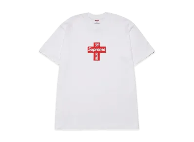 Supreme 十字架ロゴ Tシャツ ホワイト Supreme Cross Box Logo Tee