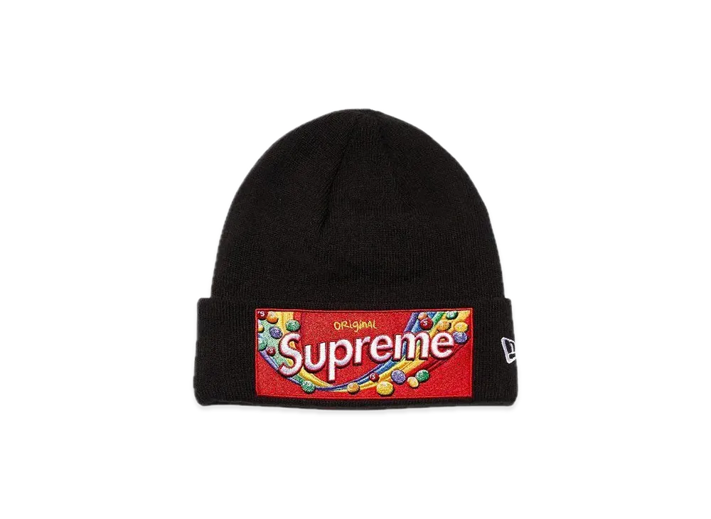 Supreme / Skittles / New Era Beanie "Black"