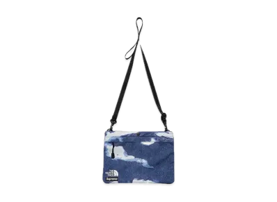 Supreme x The North Face Bleached Denim Print Shoulder Bag "Indigo"