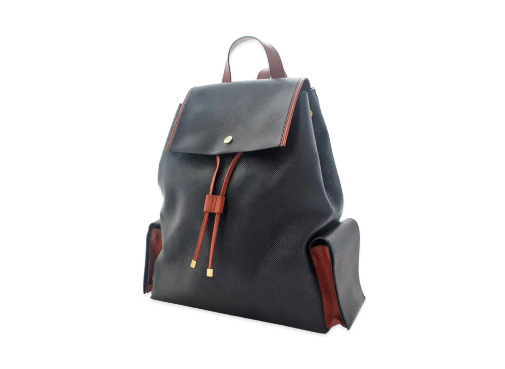 Bottega Veneta PVC Leather Backpack "Black/Brown"