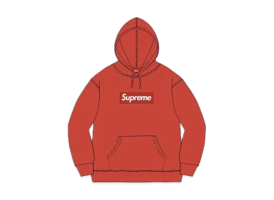 Supreme Box Logo Hooded Sweatshirt "Red" (12FW)