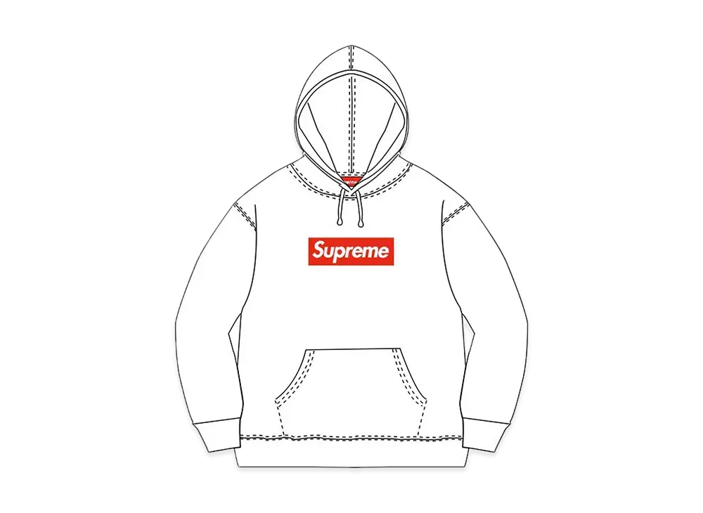 Supreme Box Logo Hooded Sweatshirt "Off White" (13FW)
