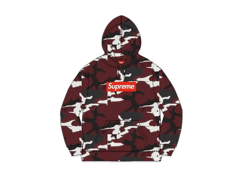シュプリーム ボックス ロゴ フーディー スウェットシャツ "レッド カモフラージュ" (13FW)