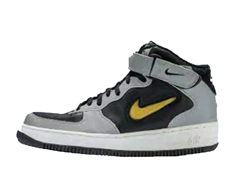 FOOT LOCKER Exclusive Nike Air Force 1 Mid "Black/White/Met Silver"