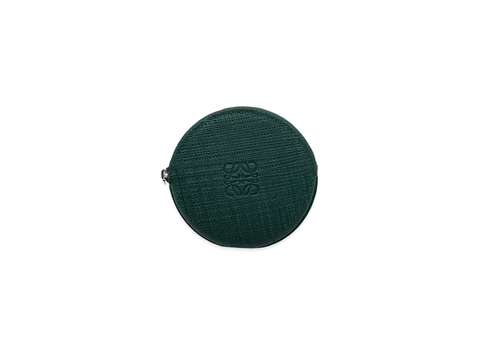 LOEWE Anagram Round Coin Case "Green"
