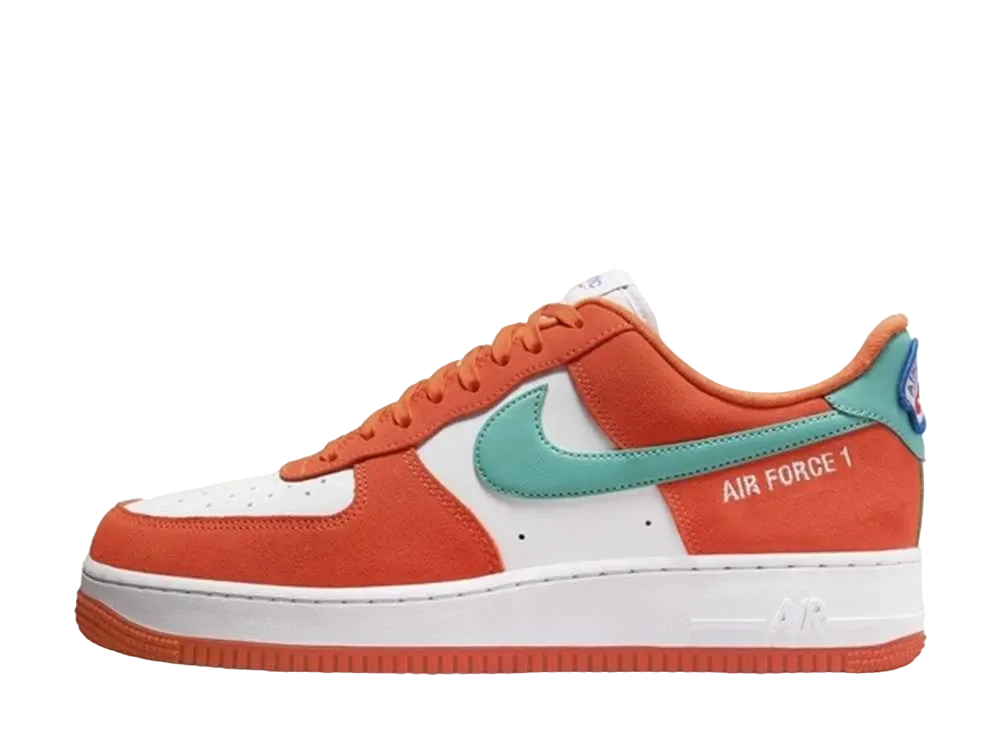 Nike Air Force 1 Low '07 LV8 Athletic Club "Rush Orange/Washed Teal-White"