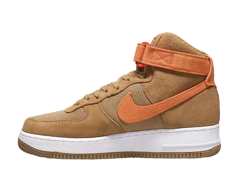 ナイキ エアフォース1 ハイ '07 LX DK "ドリフト ウッド/ホット カリー/ホワイト"