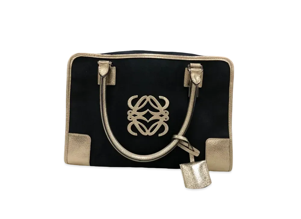 LOEWE Amazona Hand Bag "Black/Gold"