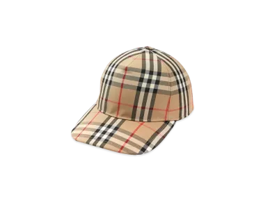 Burberry Heavy Cotton Check Tracker Cap "Archive beige"
