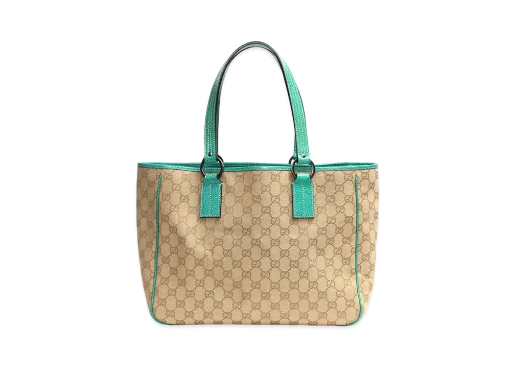 GUCCI GG Canvas Tote Bag "Green"