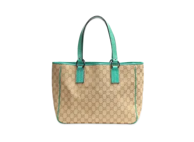 GUCCI GG Canvas Tote Bag "Green"