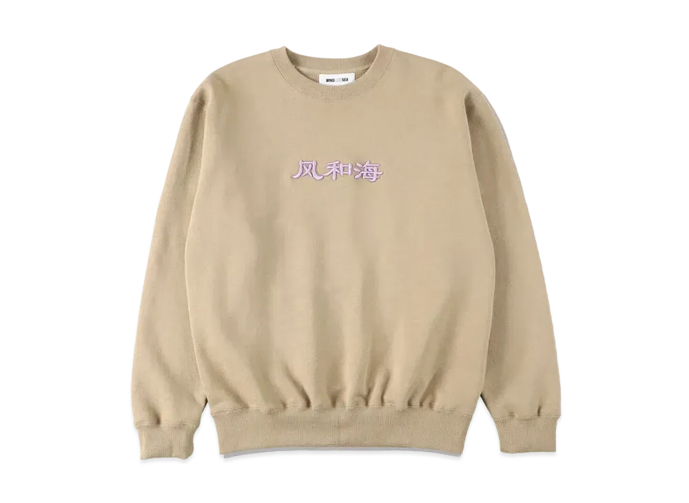 WIND AND SEA WDS (風-和-海) F-H-H CREW NECK "Sand"