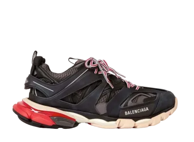 バレンシアガ トラック スニーカー "ブラック/グレー/レッド"