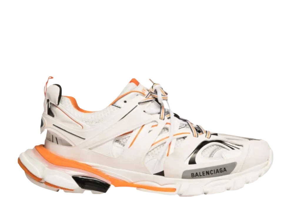 バレンシアガ トラック スニーカー"ホワイト/オレンジ"