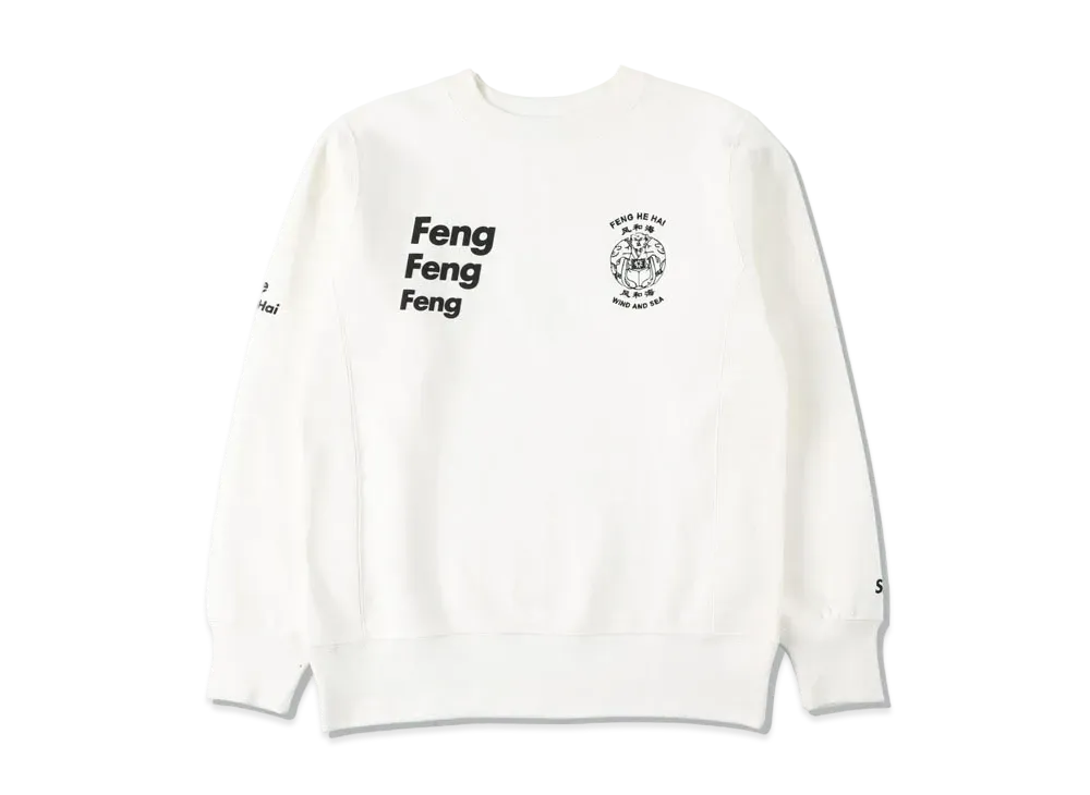 WIND AND SEA WDS (F-H-H) FENG FENG CREW NECK "White"