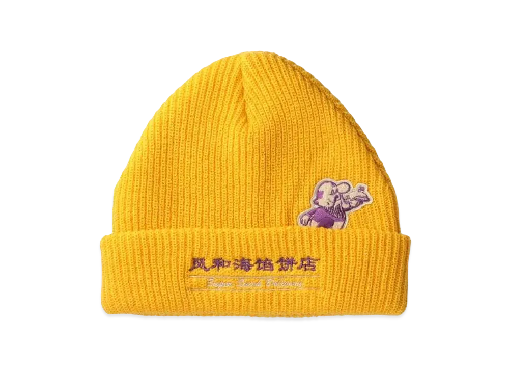 WIND AND SEA WDS (F-H-H) UNCLE FENZ BEANIE "Mustard"