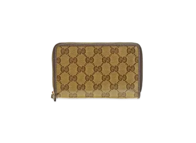GUCCI GG Crystal Zip Around Wallet